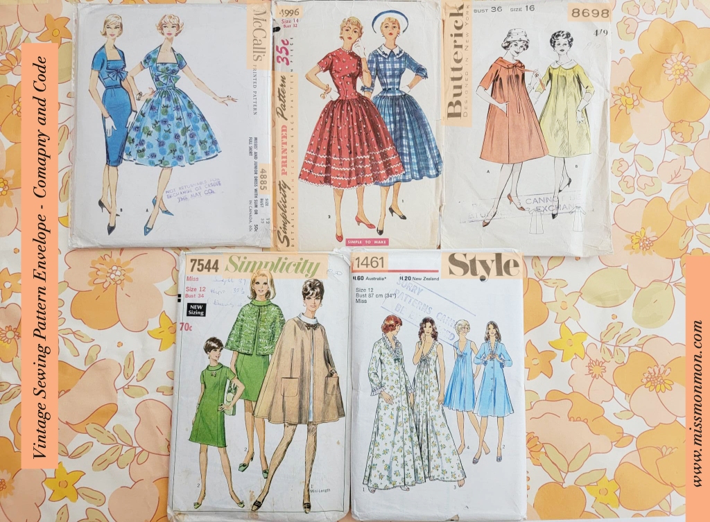 How to Read a Vintage Sewing Pattern Envelope – Miss MonMon